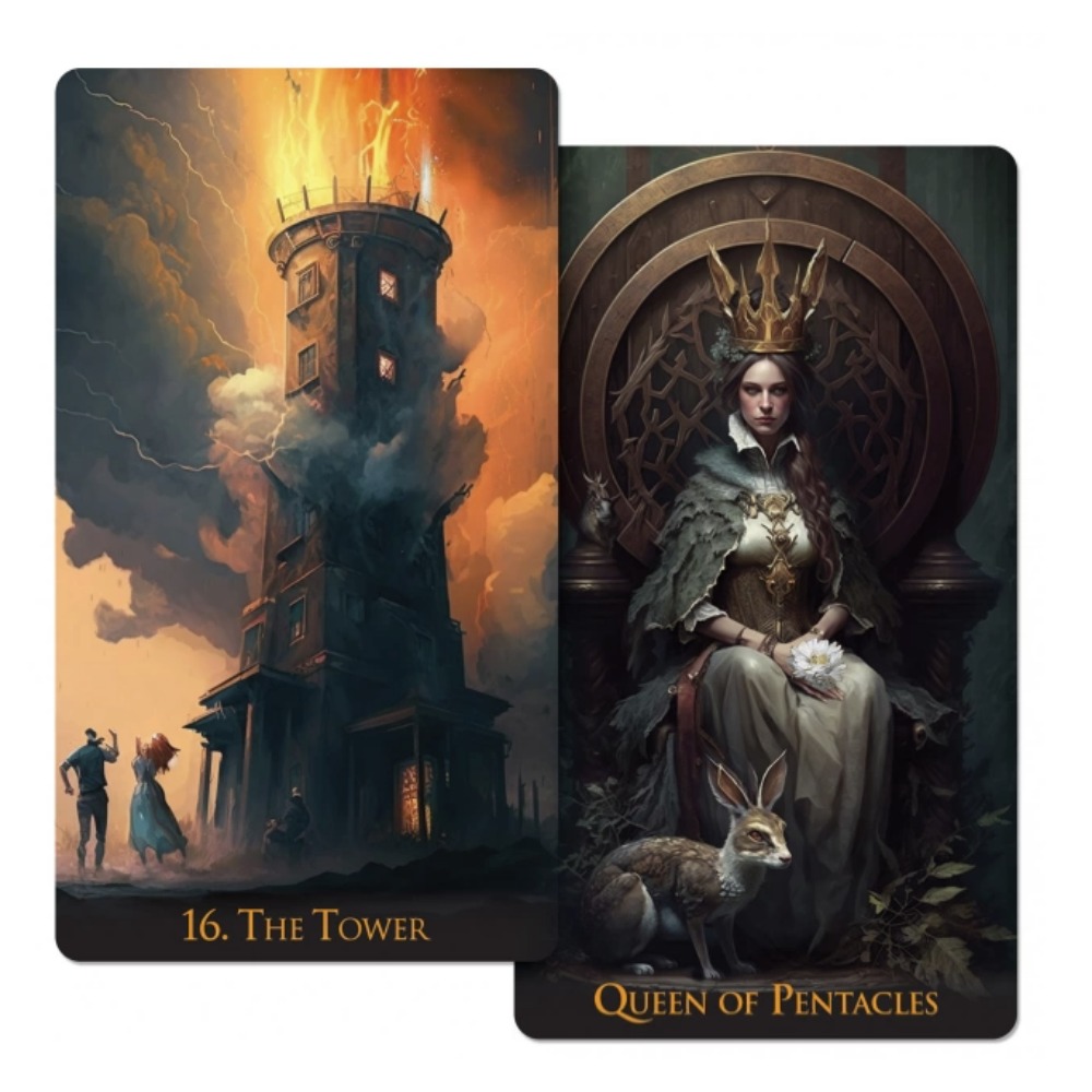 Tarot Cards Deck With Guidebook - 12*7 センチメートル奇妙な世界タロット 78 カードタロットデッキ | インディタロット