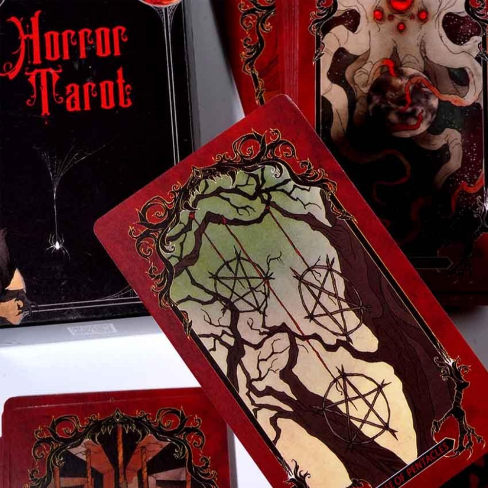 Tarot Cards Deck With Guidebook - ホラータロットカードゲーム、10.3x6cm