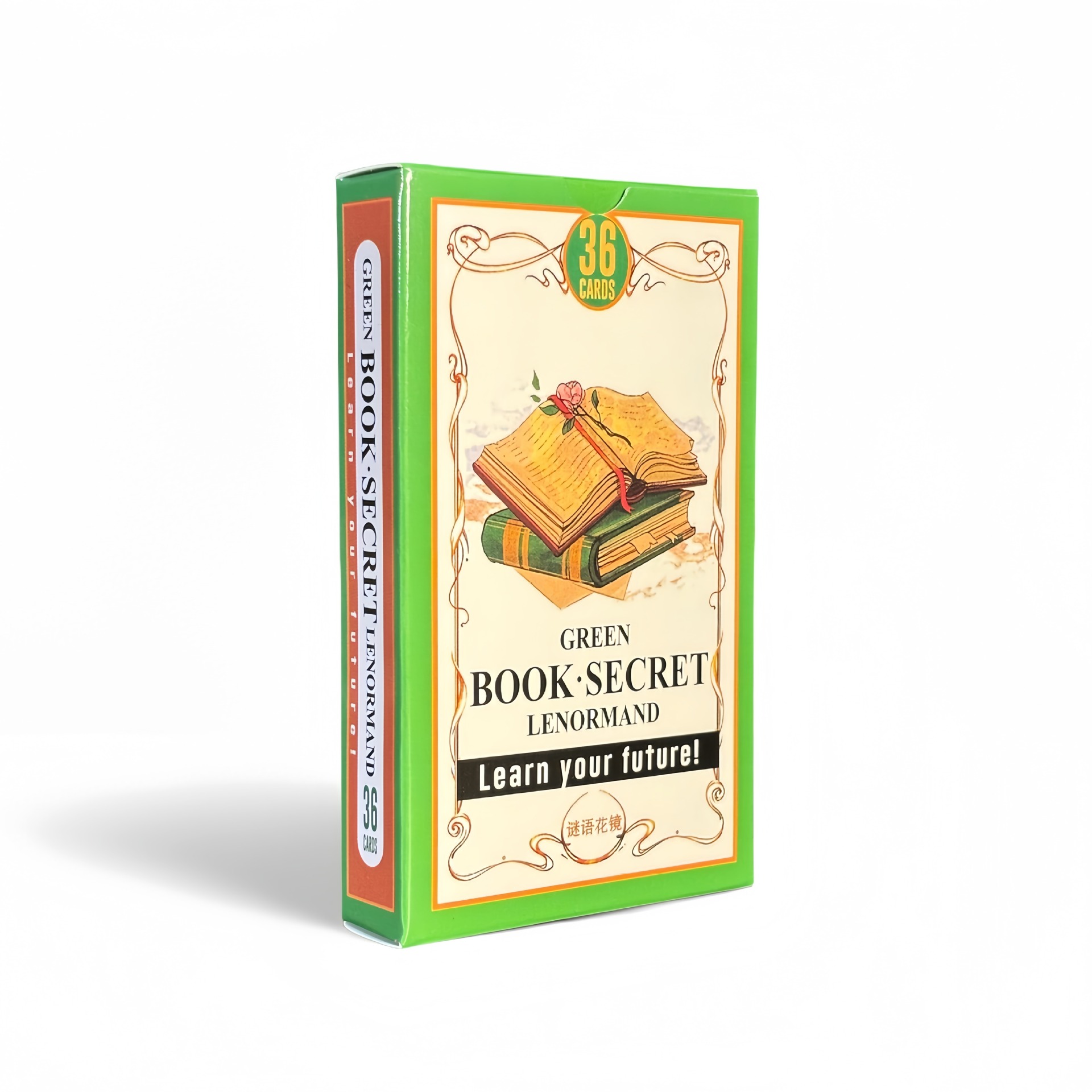 Tarot Cards Deck With Guidebook - グリーンブックシークレット ルノルマンオラクルカード 36枚 英語版 オールドスタイル ルノルマンオラクルカード