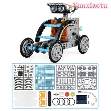 12種類の機能が搭載されたソーラーロボットSTEM組み立てキ - Stem Solar Robot Kit For Kids のレビューと価格