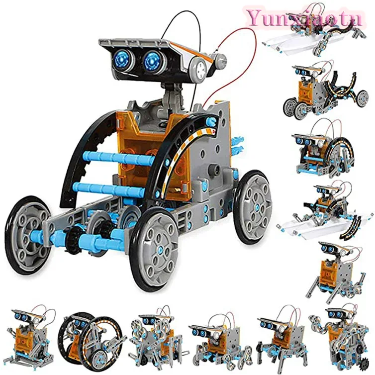 12種類の機能が搭載されたソーラーロボットSTEM組み立てキ - Stem Solar Robot Kit For Kids のレビューと価格