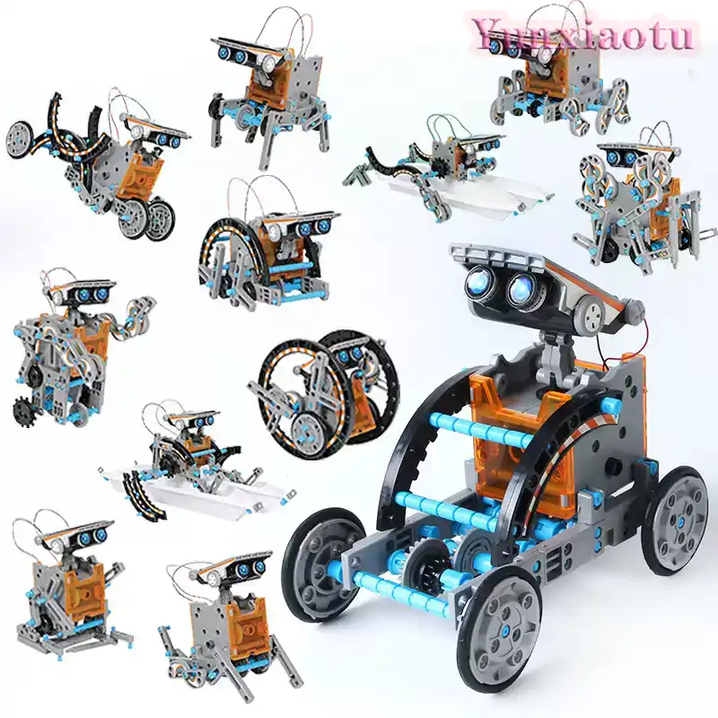 12種類の機能が搭載されたソーラーロボットSTEM組み立てキ - Stem Solar Robot Kit For Kids のレビューと価格