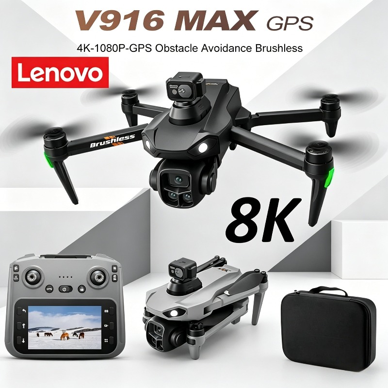 Lenovo V916MAX プロフェッショナル 8K ドロ - Fpv Brushless Rc Drone 4K のレビューと価格