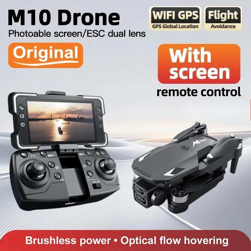 オリジナルドローンM10 4K 5G HDデュアルカメラ、画 - Fpv Brushless Rc Drone 4K のレビューと価格