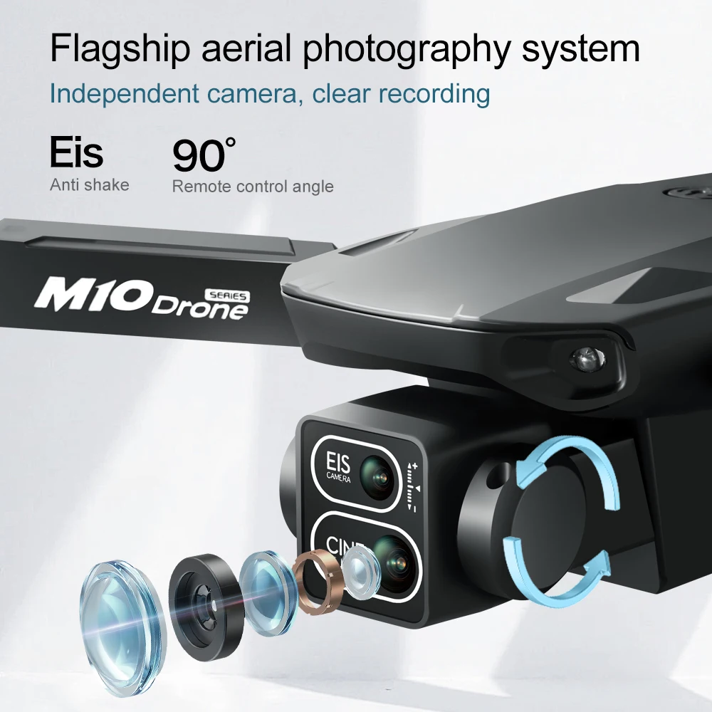 オリジナルドローンM10 4K 5G HDデュアルカメラ、画 - Fpv Brushless Rc Drone 4K のレビューと価格
