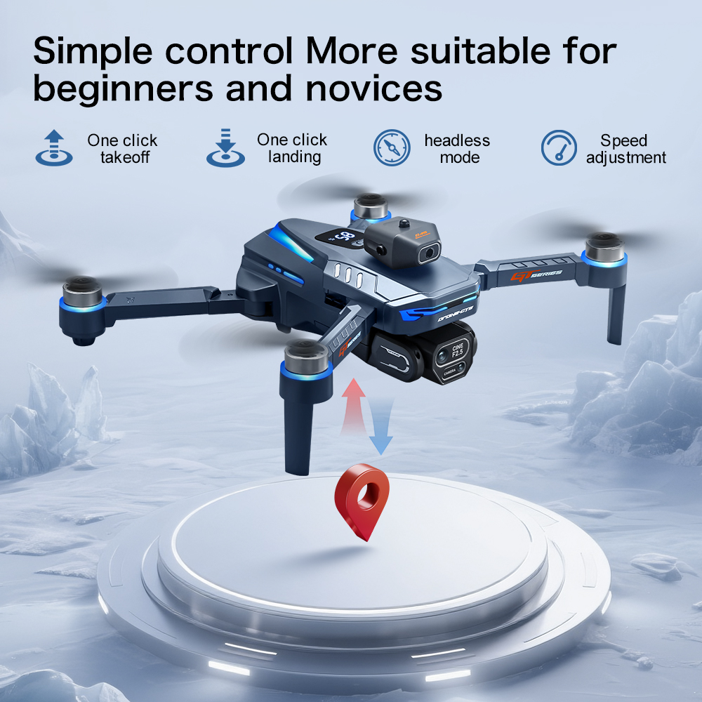 オリジナルGT8ドローン 8Kプロフェッショナルデュアルカメ - Fpv Brushless Rc Drone 4K のレビューと価格