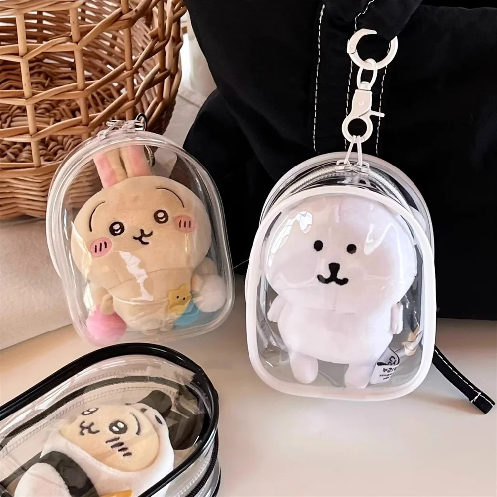 12cmの透明PVC製収納バッグ。キーチェーン付き。カラフル - Dolls のレビューと価格