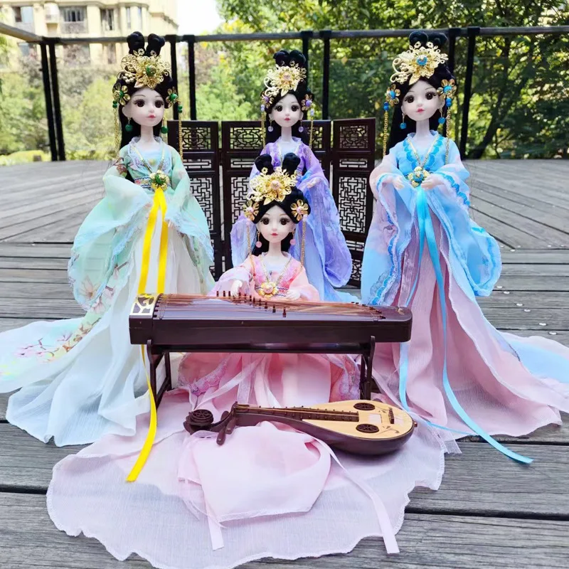 女の子のための古代の衣装セット,bjd人形,着替えおもちゃ, - Bjd Doll 1 6 Full Set With Clothes のレビューと価格
