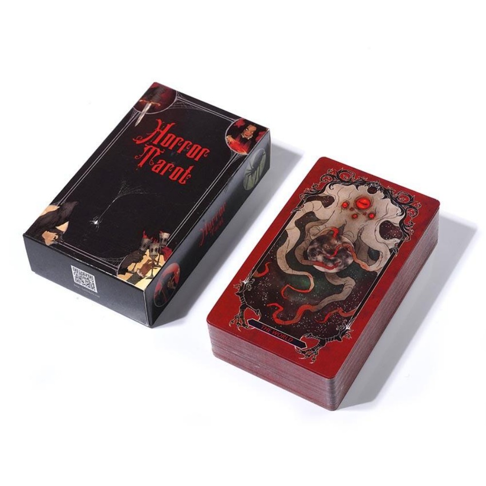 ホラータロットカードゲーム、10.3x6cm - Tarot Cards Deck With Guidebook のレビューと価格