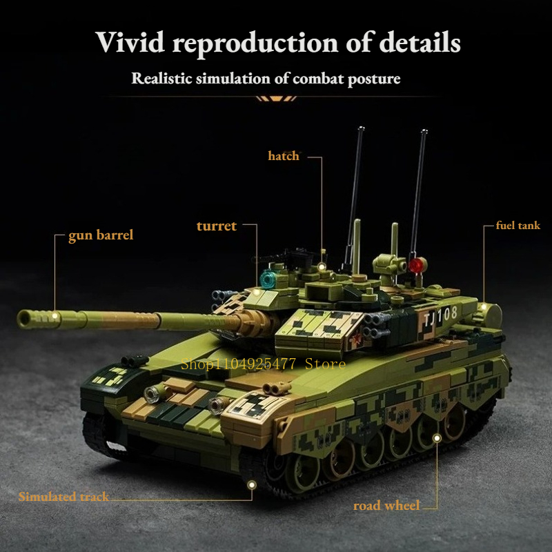 KEEPLEY ブロック 99A 戦車 ミリタリーモデル 男 - Lego Compatible Military Tank のレビューと価格