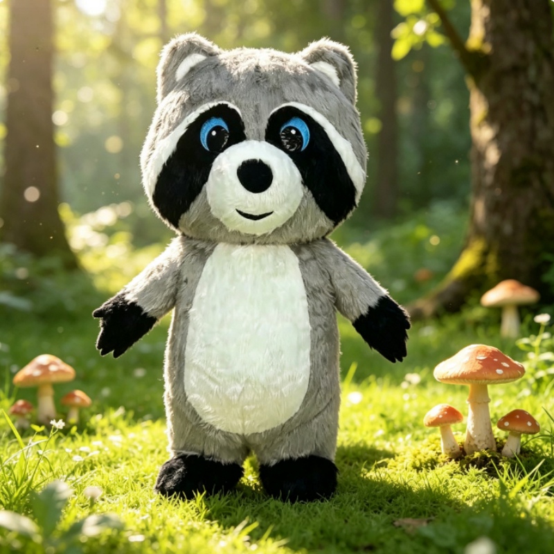 グレーのふわふわ素材で作られた、空気で膨らませるタイプのアラ - Dolls のレビューと価格
