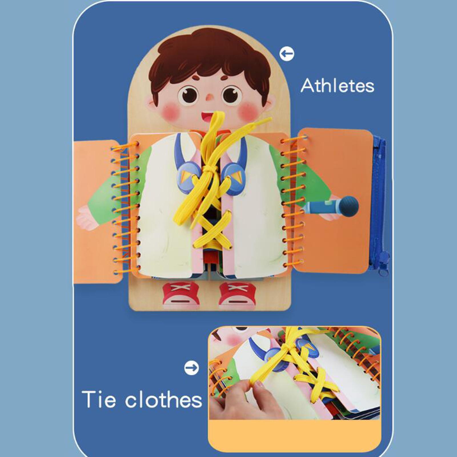 幼児向けの知育玩具。モンテッソーリ教育に基づいた、木製と布製 - Montessori Wooden Busy Board Toddler のレビューと価格