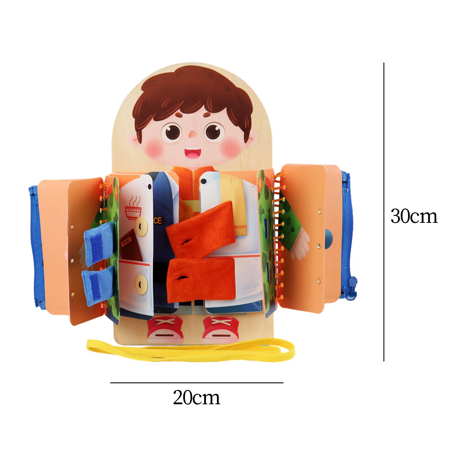 幼児向けの知育玩具。モンテッソーリ教育に基づいた、木製と布製 - Montessori Wooden Busy Board Toddler のレビューと価格