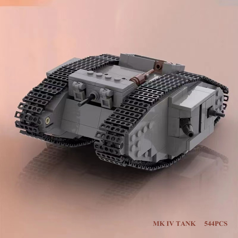 ドイツ軍用ビルディングブロックセット MK IV 戦車 兵士 - Lego Compatible Military Tank のレビューと価格